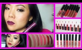 Liquid Lipsticks by Ofra Swatches & Review