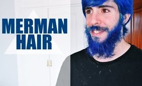 MERMAN HAIR | Barba y pelo azul