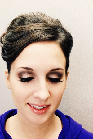 this look was done by me (Maci James) for a bride. 