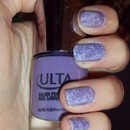 Purple Saran Wrap Nails