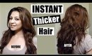 How to get Thicker Hair Instantly! │ How I Thicken My Hair at Home