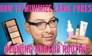 Minimizing Large Pores Glowing Makeup Routine | mathias4makeup
