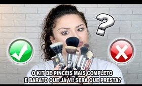 KIT DE PINCÉIS BARATINHO QUE É IGUAL AO IMPORTADO? - #FuncionaOuDecepciona?+ SURPRESA!