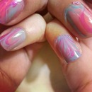 water color nails 