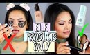 FULL FACE USING ONLY  E.L.F. COSMETICS MAKEUP TUTORIAL AND REVIEW | Belinda Selene