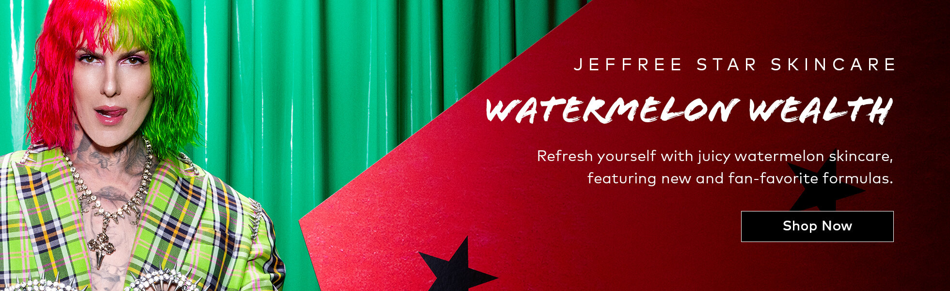 A new limited edition collection from Jeffree Star. Shop the Watermelon Wealth Collection at Beautylish.com