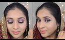 Eid Makeup Tutorial | Gold & Burgundy Smokey Eyes
