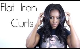 Flat Iron Curls How To