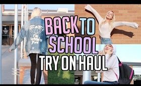 BACK TO SCHOOL TRY ON CLOTHING HAUL 2017