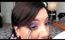 Holiday Look: Purple Glitter Smokes