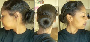 braids into bun