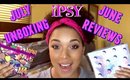 IPSY Glam Bag Unboxing July 2016 / June Glam Bag REVIEW + DEMO || NaturallyCurlyQ