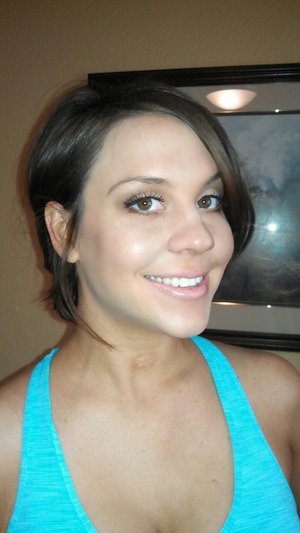 My beautiful client, for her foundation I used Graftobian HD Creme Foundation. 