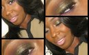 Day 7| Green and glam Christmas look| Lorac 2 pro palette |Makeupbynesha