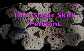 DIY: Sugar Skull Polymer Clay Pendant Tutorial