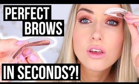 PERFECT BROWS... in SECONDS?! I tried the BROW STAMP || First Impression Friday