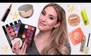 TESTING NEW MAKEUP: COLOURPOP PRESSED Shadows, MAYBELLINE CUSHION & More! | Jamie Paige