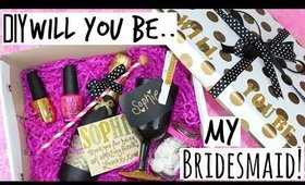 DIY Will You Be My Bridesmaid Gift - Kate Spade Inspired