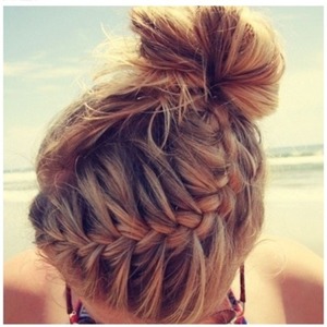 I love any styles with braids, and messy buns just look effortlessly chic.