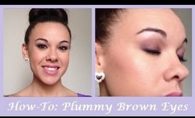 How-To: Plummy Brown Eyes│Full Face