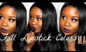 ♥ FAVORITE MAC fall lipsticks