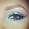 Teal and electric blue shadow