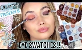 COLOURPOP x FROZEN II | FACE & EYE SWATCHES! FULL COLLECTION!