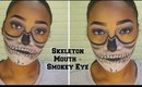 Halloween Scream Queen || Skeleton Mouth + Smokey Eye