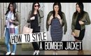 How To Style a Bomber Jacket - 4 Ways | FASHION WEEK