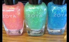 Zoya Nail Lacquer Fleck Effect Spring 2012 Nail Trend Review
