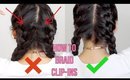How To French Braid Clip-In Hair Extensions