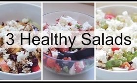 3 Easy & Fast Healthy Salads