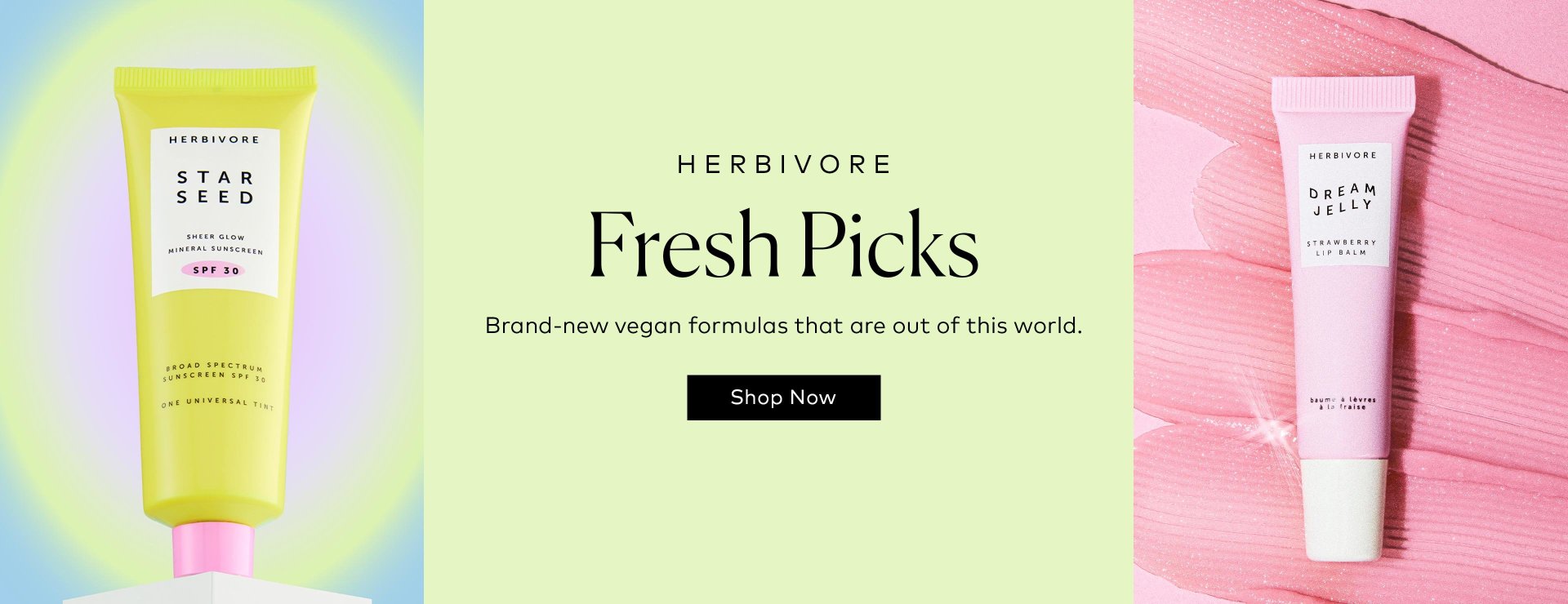 Shop the Herbivore Dream Jelly Strawberry Lip Balm & Star Seed Sheer Glow Mineral Sunscreen SPF 30 at Beautylish.com