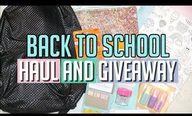 BACK TO SCHOOL SUPPLIES HAUL AND GIVEAWAY 2017