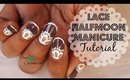 Lace Halfmoon Manicure Tutorial