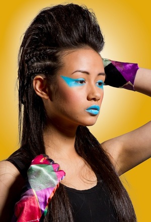 Inspired by Nicki Minaj's make up in Stupid hoe. 
Photographer: Myriam Marti 