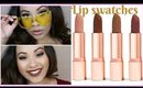 Colourpop Lips Like Sugar Lipstick Set Swatches | Brown Sugar Collection