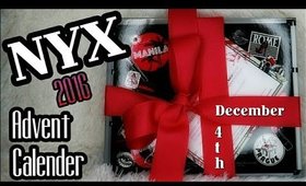 NYX Cosmetics 2016 Advent Calender Unboxing | Day 4