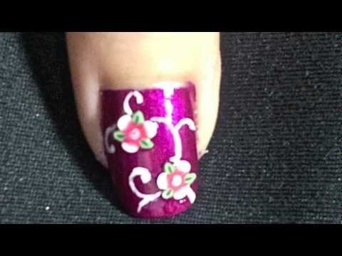 The beautiful lady-nailart tutorial.... :-) | Nailartbynidhi Video ...