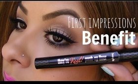 First Impressions: Benefit They're Real! Push Up Liner