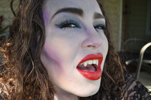 Fun vampire look for Halloween :)