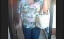 OOTD: Floral Shirt, Dark jeans, Black Pumps