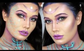 CYBER GIRL | CYBORG HALLOWEEN MAKEUP TUTORIAL