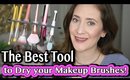 The Best Tool to Dry your Makeup Brushes!!!