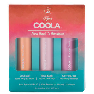 COOLA From Beach to Boardroom Mineral Liplux Trio