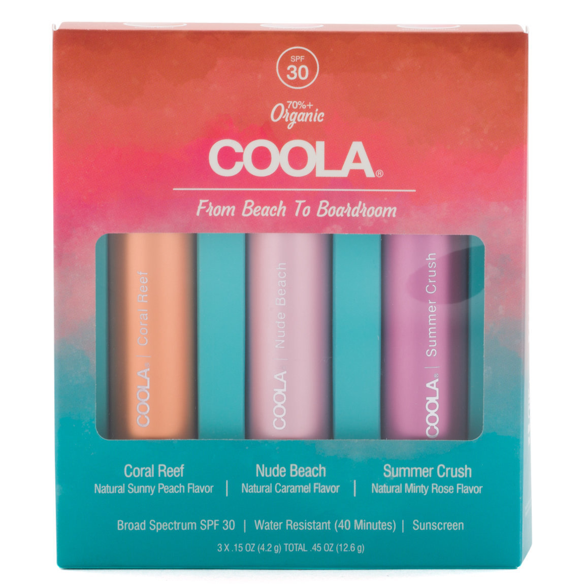 COOLA From Beach to Boardroom Mineral Liplux Trio alternative view 1 - product swatch.