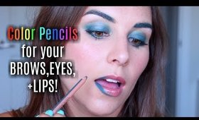 Colored Pencils for your Eyes, Face, and Lips?! New from MAKE UP FOR EVER | Bailey B.