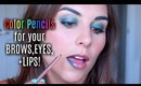 Colored Pencils for your Eyes, Face, and Lips?! New from MAKE UP FOR EVER | Bailey B.