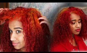 Sunburst Fiery Red Hair Dye Tutorial (Curly Hair Safe!) | OffbeatLook