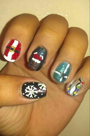 Did these around Christmas time :)